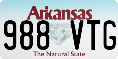 AR license plate 988VTG