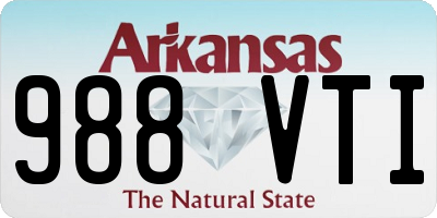AR license plate 988VTI