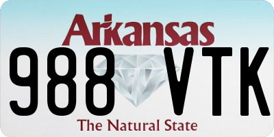 AR license plate 988VTK