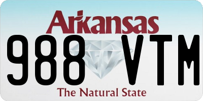 AR license plate 988VTM
