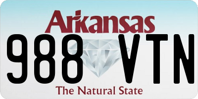 AR license plate 988VTN