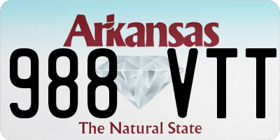 AR license plate 988VTT