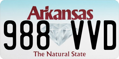 AR license plate 988VVD