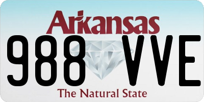 AR license plate 988VVE
