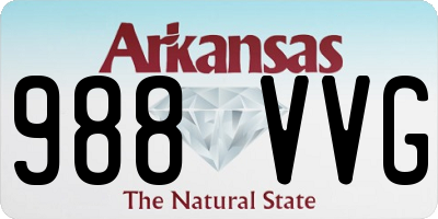 AR license plate 988VVG