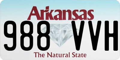 AR license plate 988VVH