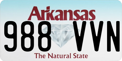 AR license plate 988VVN