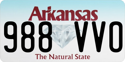 AR license plate 988VVO