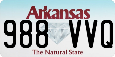 AR license plate 988VVQ