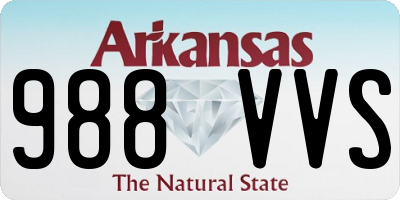 AR license plate 988VVS