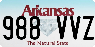 AR license plate 988VVZ