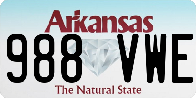 AR license plate 988VWE