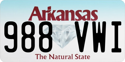 AR license plate 988VWI