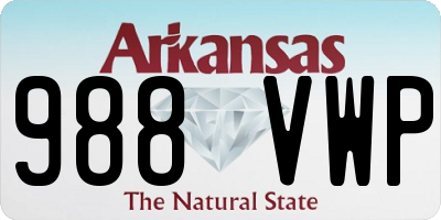 AR license plate 988VWP