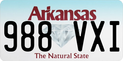 AR license plate 988VXI
