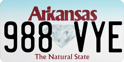 AR license plate 988VYE