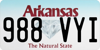 AR license plate 988VYI