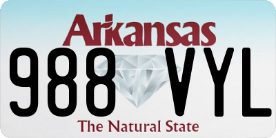 AR license plate 988VYL