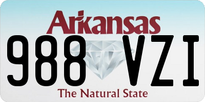AR license plate 988VZI