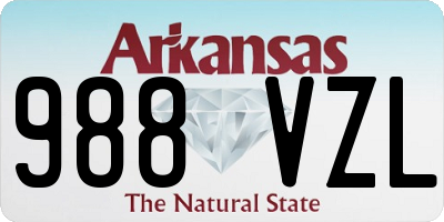 AR license plate 988VZL