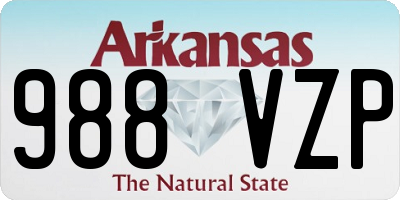 AR license plate 988VZP
