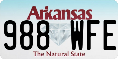 AR license plate 988WFE