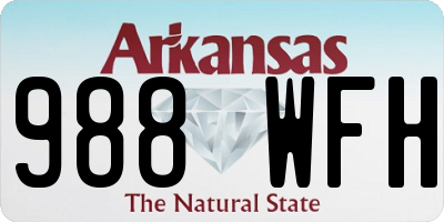 AR license plate 988WFH