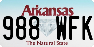 AR license plate 988WFK