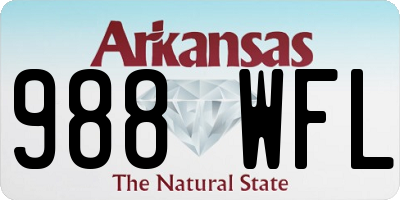 AR license plate 988WFL