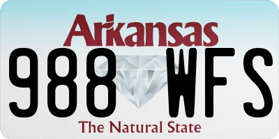 AR license plate 988WFS