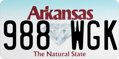 AR license plate 988WGK