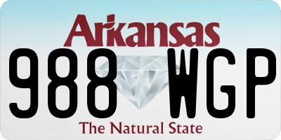 AR license plate 988WGP