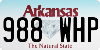 AR license plate 988WHP