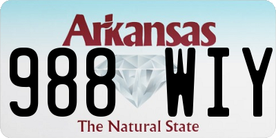 AR license plate 988WIY