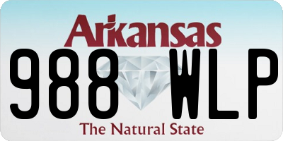 AR license plate 988WLP