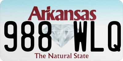 AR license plate 988WLQ