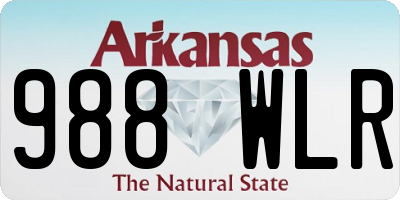 AR license plate 988WLR
