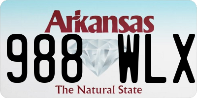 AR license plate 988WLX