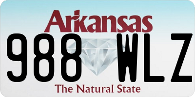 AR license plate 988WLZ