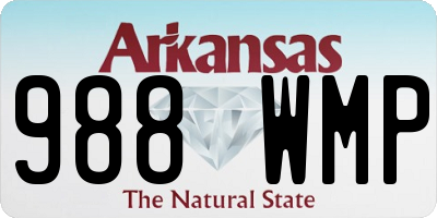 AR license plate 988WMP