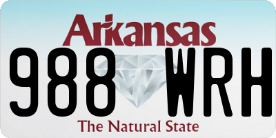 AR license plate 988WRH