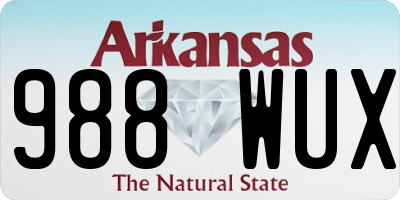 AR license plate 988WUX