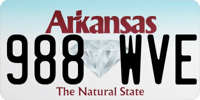AR license plate 988WVE