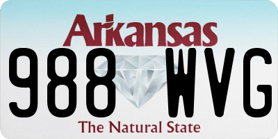 AR license plate 988WVG