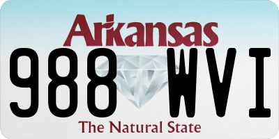 AR license plate 988WVI