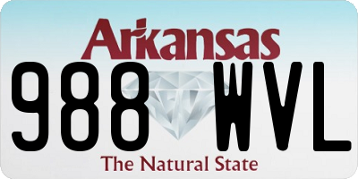 AR license plate 988WVL