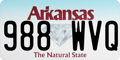 AR license plate 988WVQ