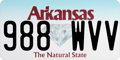 AR license plate 988WVV