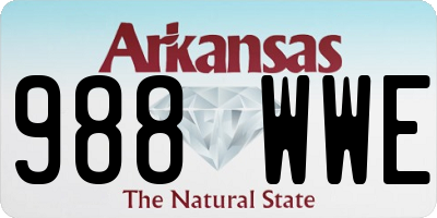 AR license plate 988WWE