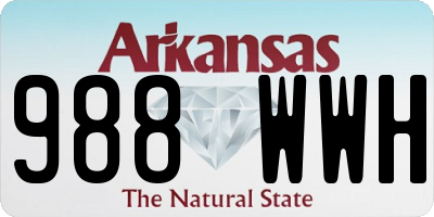 AR license plate 988WWH